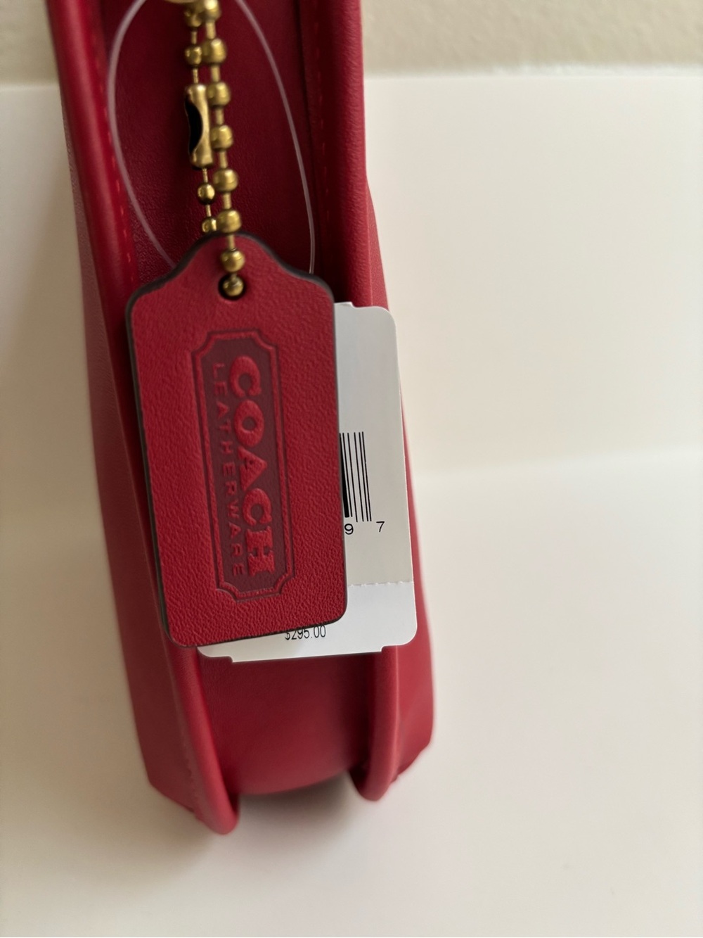Coach Curve Zip Glovetanned Leather Shoulder Bag with NWT - Picture 8 of 10